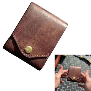 Người Đàn Ông Của Cổ Điển dung tích lớn Ví da PU Đa Chức Năng Chủ Với rãnh để bút Nhỏ Gọn Phong Cách ví nhỏ
