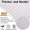 2 PCS Cat Repellent Scat Spike Mat Outdoor Indoor Plastic Mats with Spikes Cat Halau Kucing Device solate Cat Cat-Proof Mat Cat-Spur Bed Isolation Cat-Repellent Bed Bottom Baffle Cat Transparent. 
