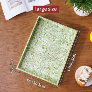 ยุโรปนอร์ดิกลมเปลือกหอยฝาหอยธรรมชาติถาดเครื่องปรุงสี่เหลี่ยมโต๊ะวางขนมปังจานวางในห้องน้ำถาดเครื่องประดับ