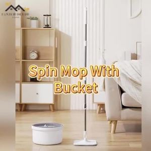 {SG} Spin Mop With Bucket 360 ° Rotate Mop Set Automatic Dehydration Floor Cleaning Mop Clean And Dirty Separation