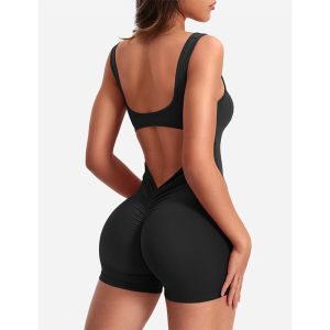 Yoga Jumpsuit Hip Lifting Backless Slim