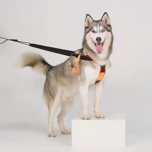 Reflective Snow Harness For Big Dogs Adjustable Pet Weight Pulling Sledding Comfortable Padding Tear Resistant