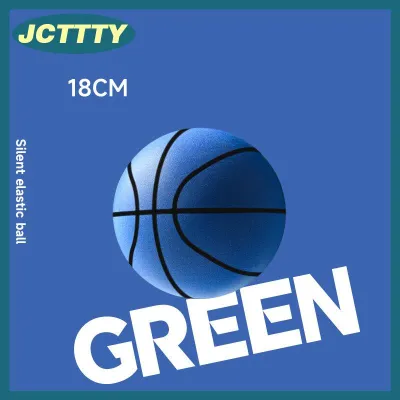 JCTTTY 18 21 24cm Bouncing Mute Ball Indoor Silent Basketball With Hoop High-Resilience Lightweight Mini Basketball Kids Gifts
