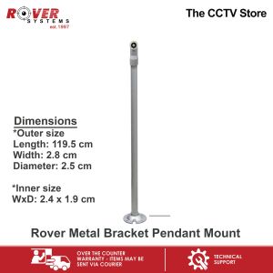 Rover Systems 62.2 -119.5 x 2.8 x 2.5 cm I-type Pendant Mount Metal CCTV Bracket