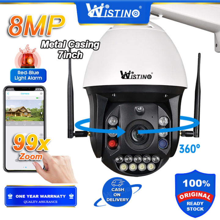 Wistino Outdoor 8MP 4K 99X Optical Zoom POE PTZ IP Camera WiFi Surveillance  Camera 4G Sim Card Metal Casing CCTV Security Camera Camhi APP Lazada PH