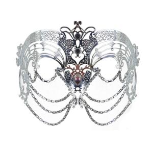 Metal Masquerade Mask Half Face Mask Rhinestones Masquerade Eye Mask Masquerade Costume Accessories For Women Cosplay