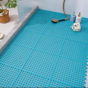SOLID HOME Batmats Carpet Square PVC Home Kitchen Floormat for Toilet Puzzle Mat Bathroom Accessories