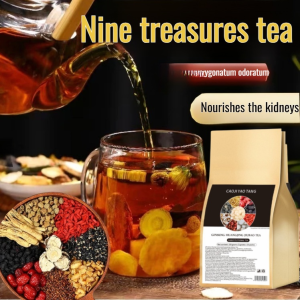 Ginseng Nine Treasures Tea Mulberry Red Dates Tea Three-in-One Wolfberry Tea Natural Detoxification Kidney Nourishing And Liver Protectio