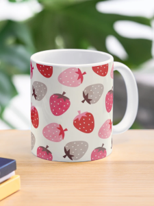 Mug Gelas Cangkir Strawberry Field