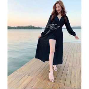 Setelan Rebecca Korean Dress Rayon New Dess Big Size Baju Wanita Murah