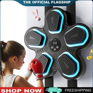 [TOPACE MALL] Smart Music Boxing Training Machine Self-Adhesive Electronic Wall Hanging Target LED Boxing Practice Punching Pad for Boxing Sports Agility Reaction