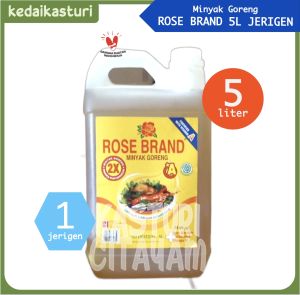 Rose Brand 5 Liter Minyak Goreng - 1 Jerigen