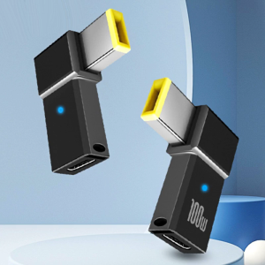 for Thinkpad Laptop Conversion Type C Female to 100W PD Male Converter Adapter Fast Charging Square Adapter