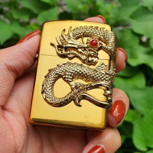 Bật Lửa Zippo Gas Rồng Ngọc Đời La Mã ( Lửa Khò 1 Tia Mạnh Mẽ ) Có Thể Thay Thế Ruột Zippo Xăng