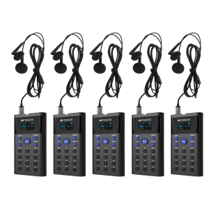 Retekess TT128 Automated Tour Guide System Self-guided Audio Tour System Supports 41 Languages 16GB Storage Tour Guide Microphone and Speaker for Walking Tours