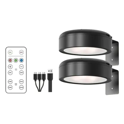 MIIQNUS 1/2/3Pcs Gắn tường Đèn LED từ tính Có thể sạc lại Không cần khoan Đèn tường LED Đèn rọi Tiết kiệm năng lượng Đèn hình ảnh không dây Phòng ngủ