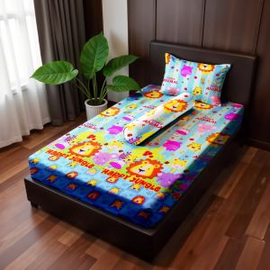 Zhufumilost - Sprei Set New Anak Motif Karakter Ukuran  100x200cm Elegan Terbaru