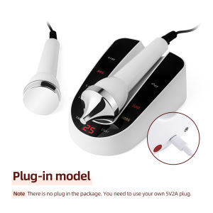2-IN-1 Ultrasonic Facial Machine Ultrasound Face and Eye Lifting Tighten Massager Double Probe Dirt Export Beauty Device