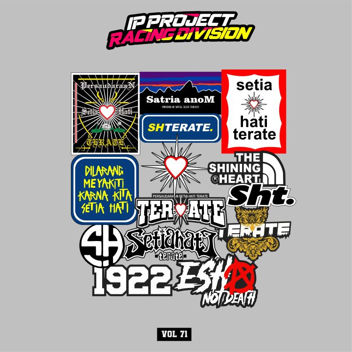Pamyat Sticker STIKER PSHT TERATE ISI 14pcs - STIKER PERGURUAN ANTI AIR | STIKER SILAT ...