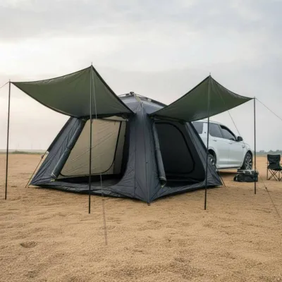 Portable Automatic Car Rear Tent Sun Protection Hatchback Camping Tent Windproof Outdoor Gear Ventilated for Tailgating