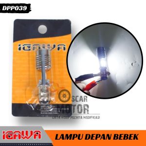 Lampu Utama LED Cree Model DC Flash H6 4 LED CHIP Mata AC DC Universal Motor Bebek Dan Matic
