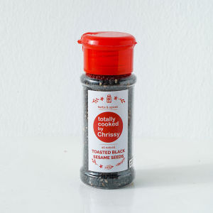Toasted Black Sesame Seeds Totally Cooked by Chrissy 40g I Diabetic friendly No salt No sugar No Preservative 100% Natural I