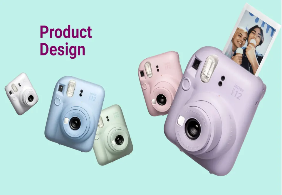 Fujifilm Instax Mini 12 Instant Camera with Case, Decoration (Mint