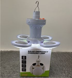 【⏰Wholesale】300W LED Solar Camping Light Foldable Football Light Bulb Emergency Rechargeable Lamp