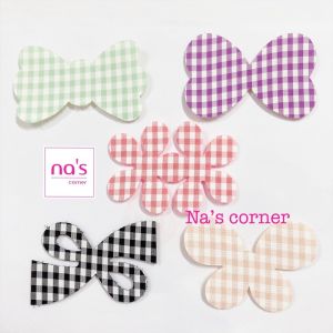 Miếng dán tóc dán mái tự dính hoạ tiết caro size to giúp cố định tóc cho trang điểm đắp mặt nạ... rất tiện lợi (2)