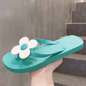 REEBO Anti Slip Flower Flip Flops Flower Clip Toe Platform Flip Flops Basic PVC Slides Sandals Summer