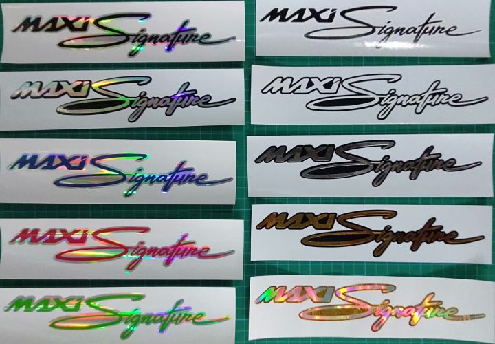 Nmax Maxi Signature Sticker Decals (Different Color,Size) | Lazada PH