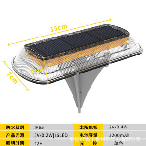 SXH  Popular Solar Underground Light Garden Garden Garden LED Step Stair Light High Transparent Plastic Floor Lamp