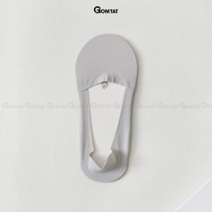 Tất lười nữ đi giày búp bê GOMTAT có đệm silicon chống tuột gót chất liệu cotton kháng khuẩn - TATLUA-UYE-7002-1DOI