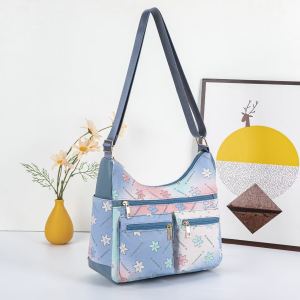 CJH BAGS #8873  LEATHER MATERIAL SLINGBAG AND SHOULDERBAG FOR WOMEN