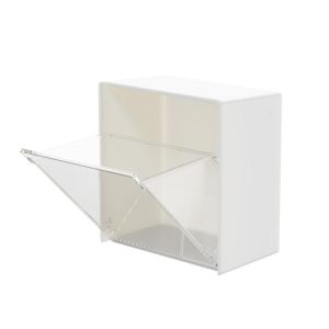 Wall Mounted Flip Storage Box Punch-Free Transparent Adhesive Small Object Storage Box Multifunctional Organizer Storage Box New
