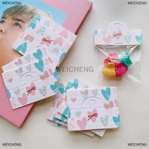 [COD] WEICHENG 100pcs Lot Foldable Packaging Paper Cards Colorful Flowers Cards For Handmade Jewelry Retail Hang Tag Flowers Display Cardboard