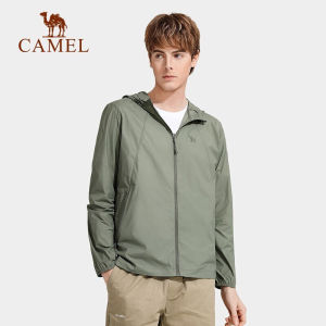 Camel outdoor upf 40+ mens sunscreen jacket fashion casual thin coat