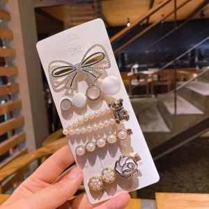 Set 5 Kẹp Tóc Ngọc Trai Đính Hạt Hàn Quốc siêu xinh xắn - kẹp mái Hàn Quốc - kẹp tóc mái đẹp - kẹp mái ngọc trai - kẹo đính đá - set kẹp hạt ngọc trai Hàn Quốc - kẹp tóc nữ siêu xinh