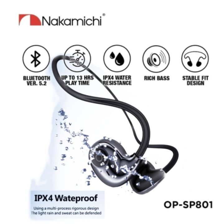 Nakamichi On Ear Tws Nakamichi OpenEar OP-SP801 Open Ear Wireless