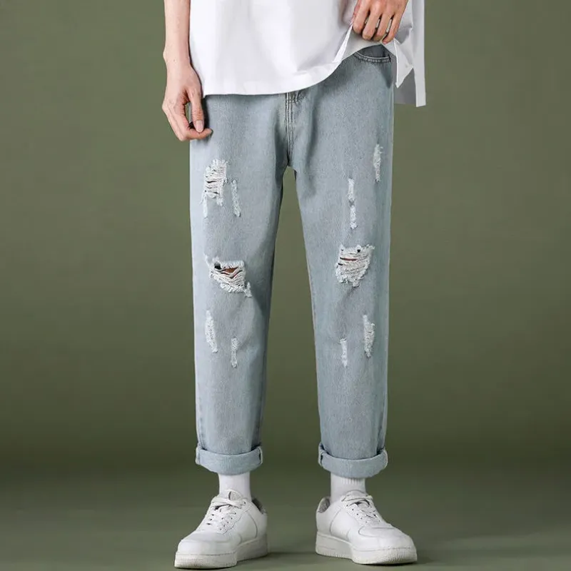 Mens Hip Hop Denim Denim Trousers Mens Baggy Cowboy Style, Stretchy And  Comfortable, Plus Size 44 From Mijuju, $36.3 | DHgate.Com