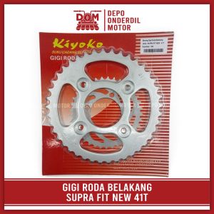Gear Belakang SUPRA FIT NEW 41T (KIYOKO)- Gigi Tarik Ger Gir Roda Belakang Rear Sprocket HONDA SUPRA