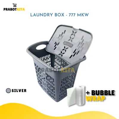 Laundry Box Tutup - MKW / Keranjang Laundry Sedang & Besar / Tempat Penyimpanan Baju Kotor