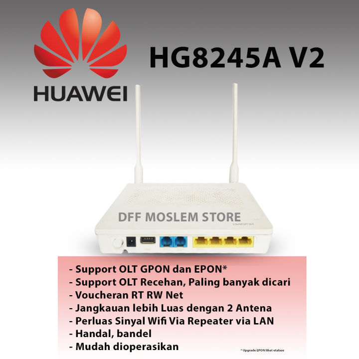 Modem Wifi Router Huawei HG8245A V2 ONT GPON EPON OLT Recehan Lazada