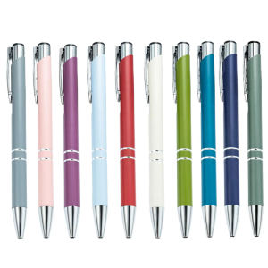 6 PCS 1.0mm bút bi viết trơn tru Bút Mực đen văn phòng phẩm Bút kim loại bút bi có đầu bấm cho các trường học