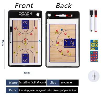 Basketball Tactical Board Magnetic Double Sided Tactical Board Coaches Board Basketball Strategy Board Training Aid