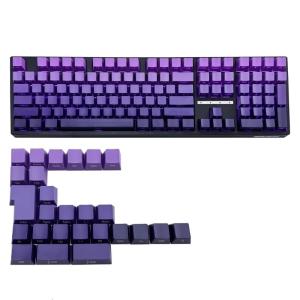 Purplee Gradients Original Height Keycaps 134Keys Shine Through Backlit keycapst for 60 80 61/64/68/75/87 Mechanical Keyboards