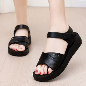 [Free Shipping] WomenS Sandals Summer Shoes For Middle-Aged And Elderly Women New Breathable And Comfortable Flat Shoes With Soft Soles