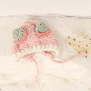 Oldlaiben หมวกป้องกันหูสำหรับเด็ก หมวกไหมพรมเด็ก นุ่มสบาย ลวดลายน่ารัก กันลม ให้อบอุ่น