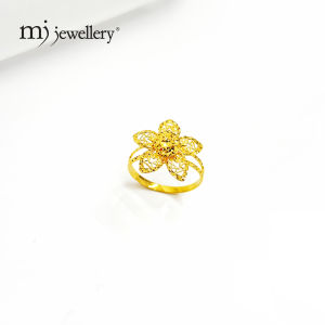 MJ Jewellery 375/9K Gold Flower Ring C12