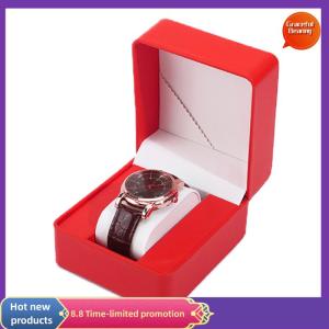 Graceful Watch Storage Box PU Single Watch Display Case Wristwatch Watch Holder Travel Jewelry Watch Organizer For Men Gift